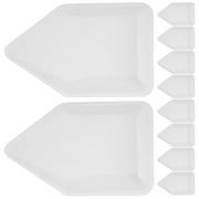 10 Pcs Plastic Weighing Dish Weighing Plate Transfer Powder Weighing Pans Weighing Dishes Reloading Equipment