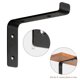 thumbnail image 5 of Soportes para estantes de almacenamiento en forma de L, soporte para colgar en la pared de hierro de metal rústico con tornillos, 14,5x4x15 cm 2 uds. sidaley HA002231-03B, 5 of 7