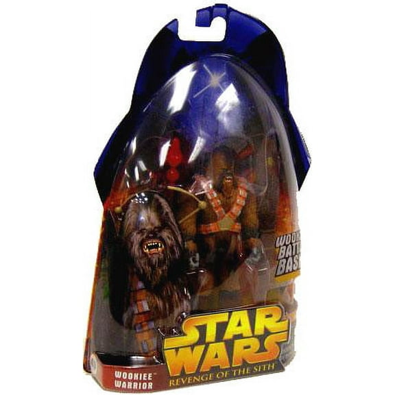 Star Wars Revenge of the Sith Wookiee Warrior Action Figure 2005 Hasbro