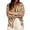 Brown, variant on Guluxicc Women's Striped Shirts with Pocket Loose Long Sleeve V Neck Beach Tops for Summer Vacation Outfits