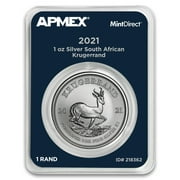 2021 South Africa 1 oz Silver Krugerrand (MintDirect Single)