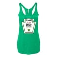 thumbnail image 2 of Wild Bobby Classic Garlic Basil Pesto Pasta Sauce Funny Condiment Tshirt DIY Costume Tee - Halloween Women Tri-Blend Racerback Tank Top, 2 of 6