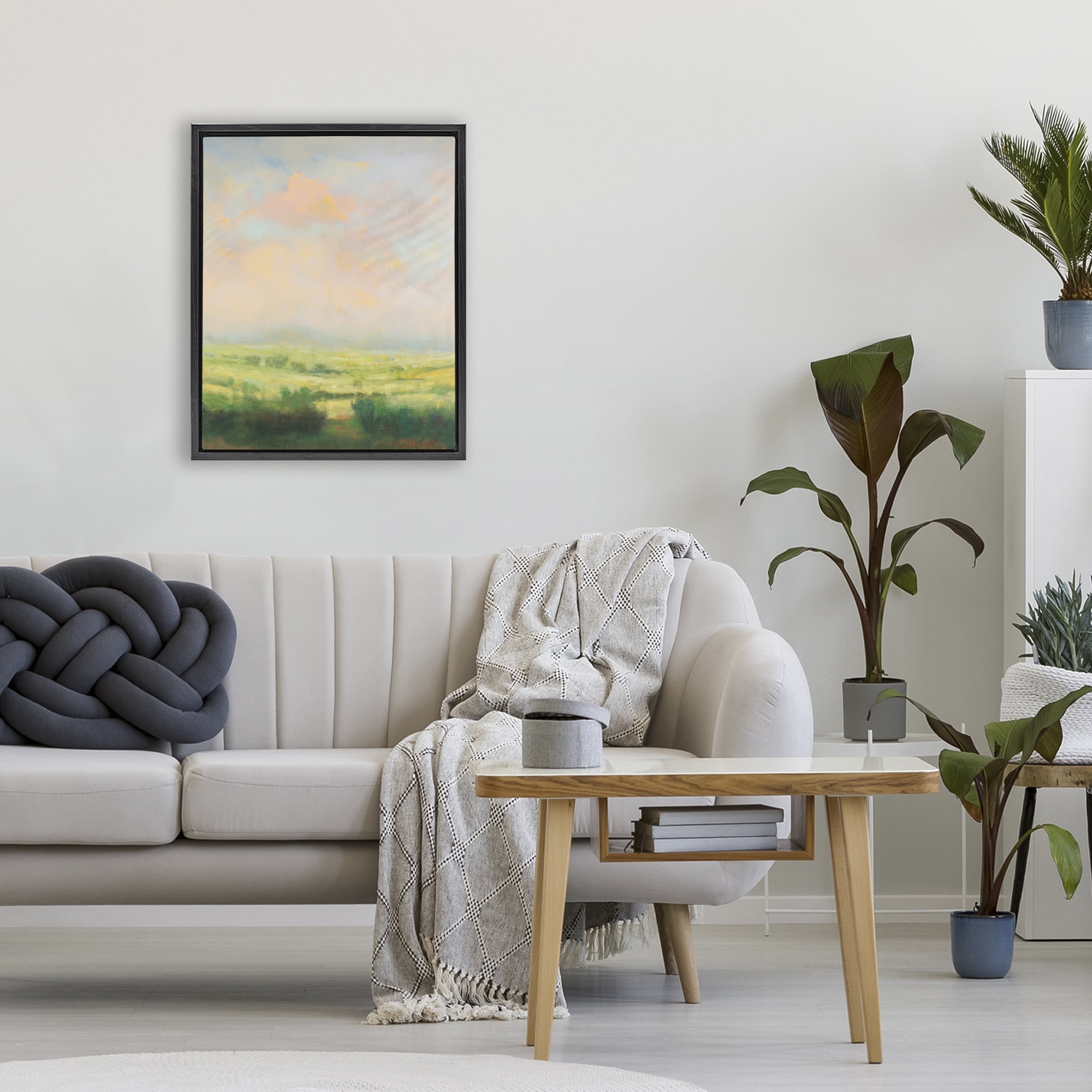 Stupell Industries Springtime Farnese Landscape Black Framed Floater Canvas Wall Art, design by William McCarthy