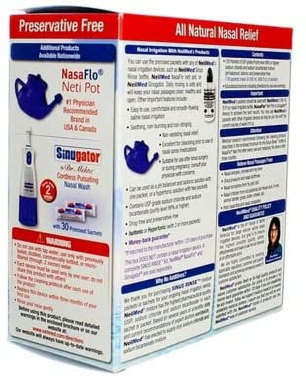 NeilMed Sinus Rinse Premixed Refill Packets 100 Each (Pack of 6)