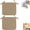 brown, variant on 2-Pack Square Seat Cushions, 15x15 Inch Outdoor Seat Cushion with Ties – Water Resistant Polyester Patio Cushions for Bistro Chairs, Garden Furniture, Thick Foam Padding for Kitchen