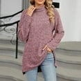 thumbnail image 2 of Plebaso Womens Turtleneck Sweater Lightweight Long Sleeve Knit Pullover Sweaters Fall Winter Tops for Women, 2 of 6