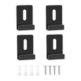 thumbnail image 4 of Clips de espejo de pared,Clips de espejo de metal para montaje en pared de alta resistencia,espejo sin marco,espejo con marco de canal ancho,clips para colgar espejos de pared Clips para colgar, 4 of 8