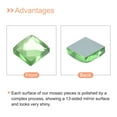 thumbnail image 4 of Uxcell 55Pack Mosaic Tiles, 13 Faces Glitter Crystal Glass Pieces Green 1 x 1cm, 4 of 6