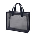 thumbnail image 3 of Bolsa de malla para maquillaje y cosméticos, portátil, ideal para viajes de negocios. 28x12x23cm, 3 of 8