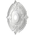 thumbnail image 4 of Ekena Millwork 22"OD x 3 1/2"ID x 1"P Attica Thermoformed PVC Ceiling Medallion (Fits Canopies up to 7 3/4"), Universal Aged Metallic Weathered Steel, 4 of 10