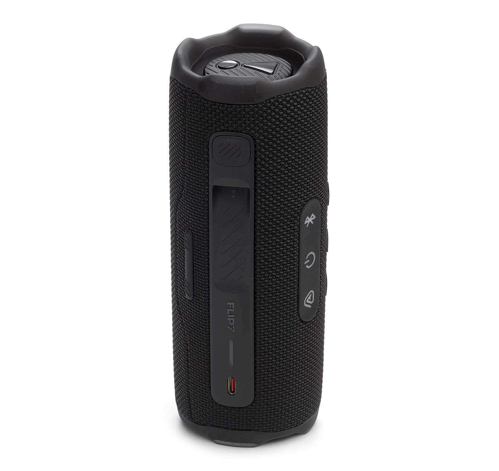 JBL Flip 7 Portable Bluetooth Speaker & 6-Foot USB-C Braided Cable Bundle - Black
