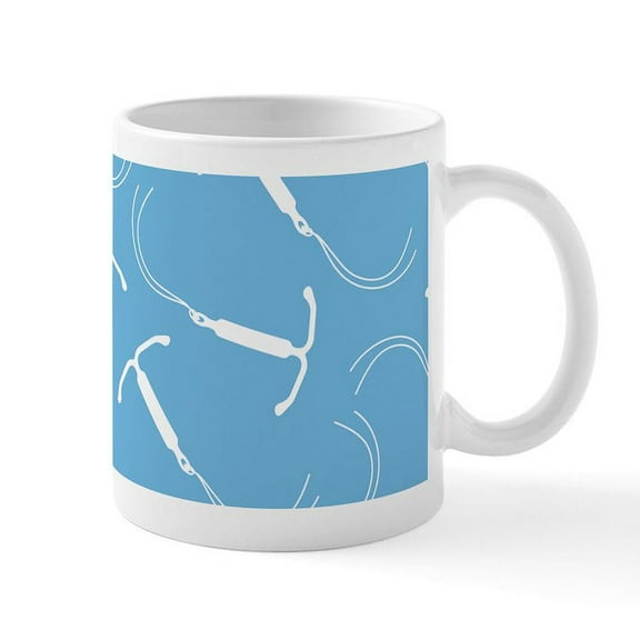 CafePress - IUD Pattern Mug - 11 oz Ceramic Mug - Novelty Coffee Tea Cup