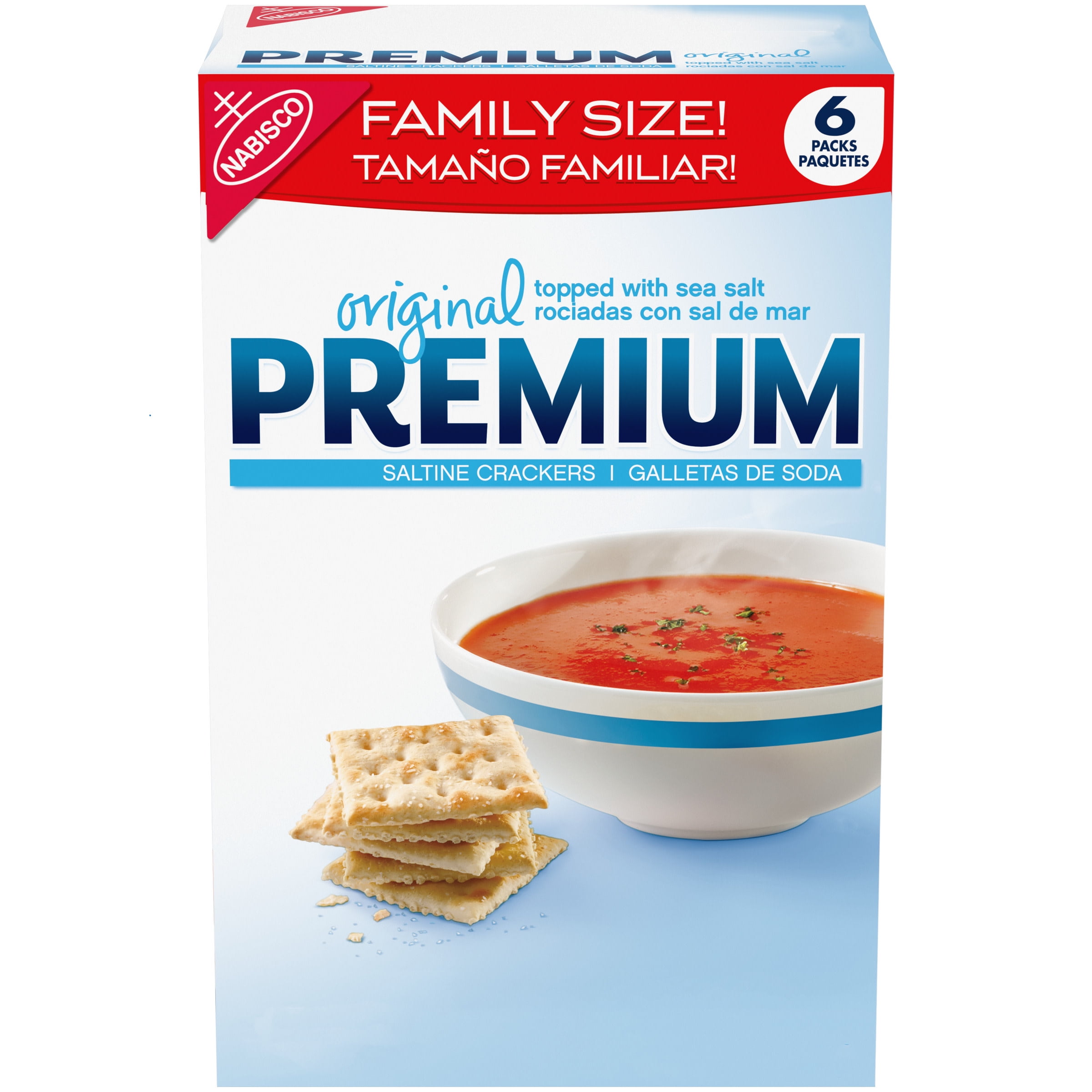 Premium Original Saltine Crackers, Family Size, 24 oz