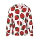 thumbnail image 1 of Fotbe Hand Drawn Strawberry Chaqueta con Protección Solar UPF 50+ para Hombre y Mujer, Camisa con Capucha y Bolsillos-Large, 1 of 7