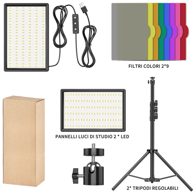 Take Your Filmmaking to the Next Level with Neewer 2 Pack Upgraded RGB 660  PRO II LED Video Light Kit