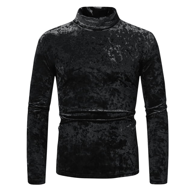 Mode Automne 2024 pour Femmes Hauts Mode pour Hommes Base Rétro Scène Fête Couleur Unie Manches Longues Col Rond Hauts Chandails d'Automne pour Femmes P-69 Noir m