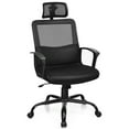 thumbnail image 2 of Costway Mesh Office Chair High Back Ergonomic Swivel Chair w/ Lumbar Support & Headrest, 2 of 9