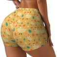 thumbnail image 2 of Sigee Flowe Chicken Print Women's High Waist Workout Shorts - Squat Proof, Tummy Control, Yoga and Gym Activewear-Small, 2 of 9