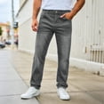 thumbnail image 7 of Gamivast Regular Fit Jeans for Men Classic Straight Leg Stretch Denim Pants Casual Work Trousers for Everyday Wear Comfort Bottoms Vintage Streetwear, 7 of 7
