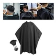thumbnail image 4 of Barber Cape Professional Black para Peluquería Cosmetología Suministros Corte de pelo Capa de pelo de peluquería Colcomx capa de peluquero, 4 of 8