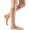 Toffee, variant on mediven sheer & soft for Women, 15-20 mmHg Calf High Closed Toe Compression Stockings, Natural, VI-Standard
