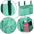 thumbnail image 5 of Bunk Bed Organizer, Bedside Caddy Hanging Bed Organizer Storage Bag 7 Pockets, for College Dorm Rooms Bed, Hospital Bed, Baby Bed Rails, 600D Oxford Cloth (Lake Blue), 5 of 7