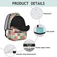 thumbnail image 4 of Pioneer Flower Floral Print Pattern Backpack for School, Cute School Bag with Adjustable Shoulder Straps and Padded Back, 15.3"x11"x7.1", 4 of 5