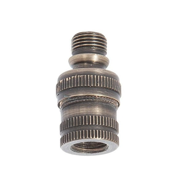 B&P Lamp® Knurled Ball Lamp Swivel, Antique Brass