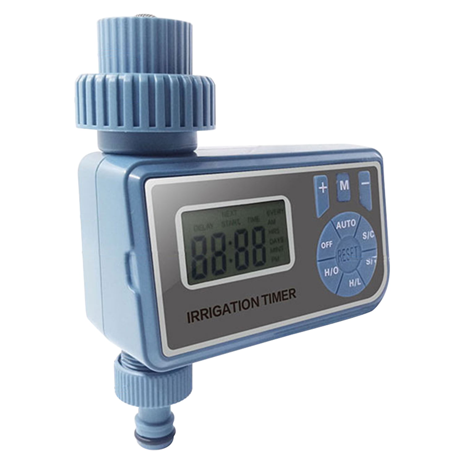 LCD Waterproof Digital Electronic Water Timer Garden Irrigation Controller Blue