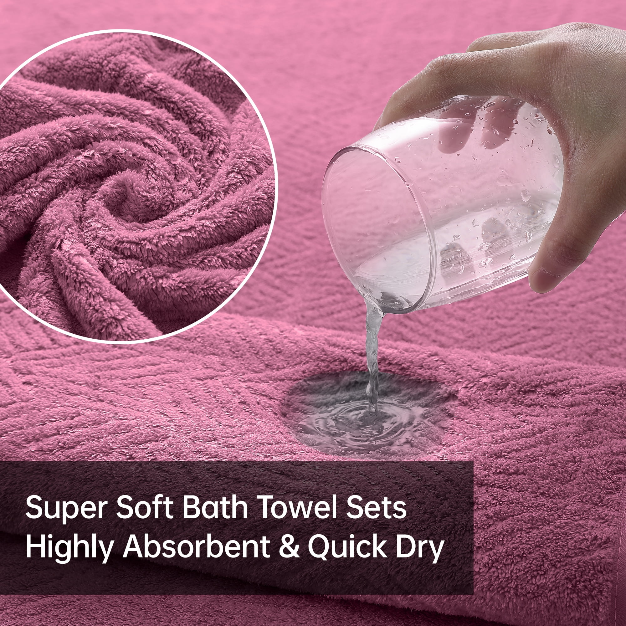 Smuge 4 Pack Oversized Bath Sheet Towels (35 x 70 in,Grape) 600 GSM Ultra Soft Large Bath Towel Set Thick Cozy Quick Dry Bathroom Towels Hotel Luxurious Towels