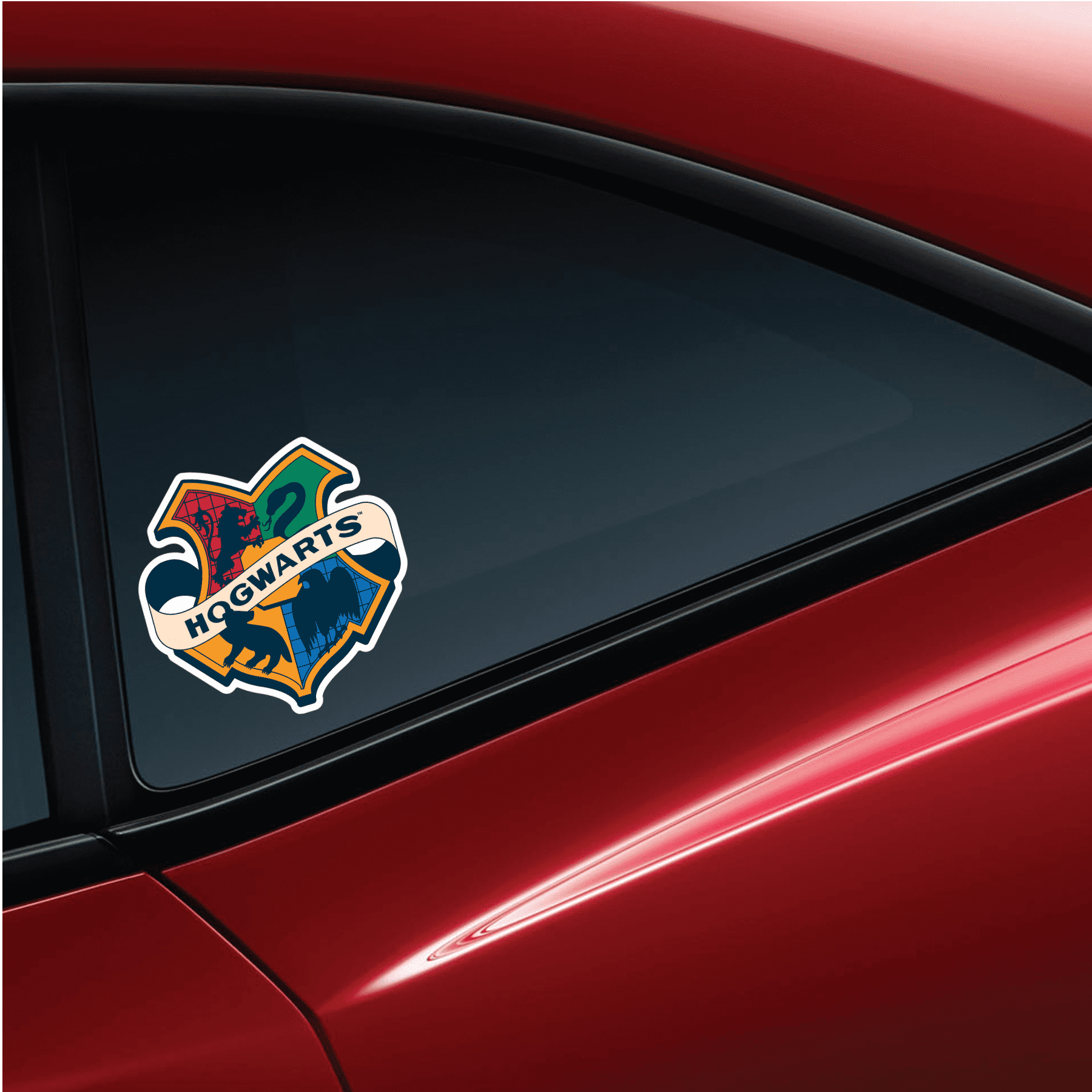 Harry Potter Hogwarts Automotive Decal Sticker, 6 x 8 Inch, Compatible with Cars, Trucks, SUVs
