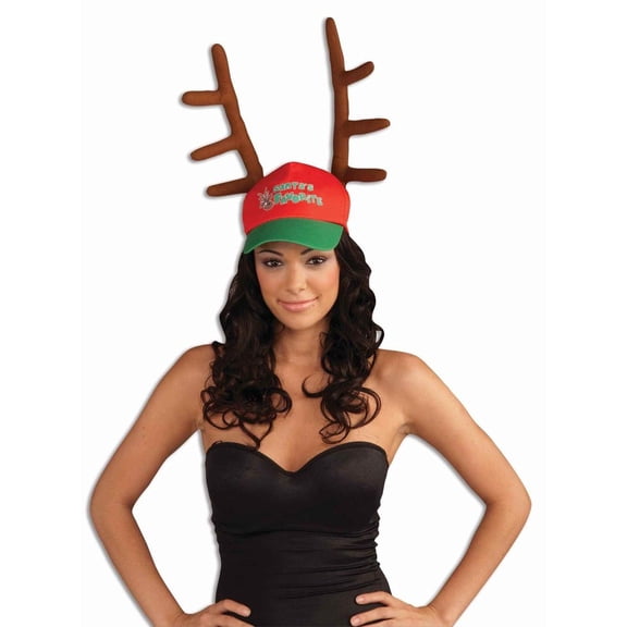 SANTA'S FAVORITE CAP W/ANTLERS