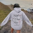 thumbnail image 5 of XIAOCHA Mens Bow Letter Print Hoodie Oversized Long Sleeve Hooded Pullover Hoodie Soft Feminine Casual Hoodies, 5 of 7