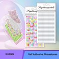 thumbnail image 2 of Pegatinas autoadhesivas de diamantes de imitación de 3/4/6MM, adornos, pegatinas redondas coloridas de diamantes de imitación para manualidades DIY, decoración de Maquillaje facial para uñas, 2 of 5