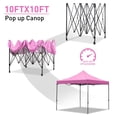 thumbnail image 3 of Ainfox 10' x 10'Heavy Duty Pop up Canopy Tent,Folding Instant Outdoor Gazebo,Sun Shade Tent,Pink, 3 of 8