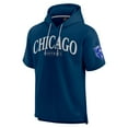 thumbnail image 2 of Unisex Fanatics  Navy Chicago Bears Elements Ready Short Sleeve Pullover Hoodie, 2 of 3