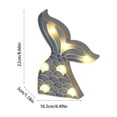 thumbnail image 3 of Mermaid Tail LED Night Light, Glowing Tabletop Decor for Bedroom , Battery Operated Decorative Lamp with Scale Texture, 3 of 6