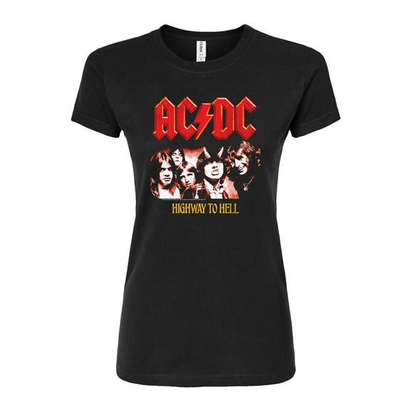 ACDC - ACDC Highway To Hell - Juniors Fitted Graphic T-Shirt