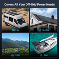 thumbnail image 4 of AeternaSol 400W N-Type 18BB Monocrystalline Solar Panels, (2x200W), 25% High Efficiency, IP68 Waterproof, 12V/24V Battery System for RV, Marine, Farm, Camping, Off-Grid Homes, 4 of 9