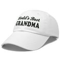 thumbnail image 4 of DALIX Worlds Best Grandma Hat Gift Embroidered Cotton Cap in White, 4 of 6
