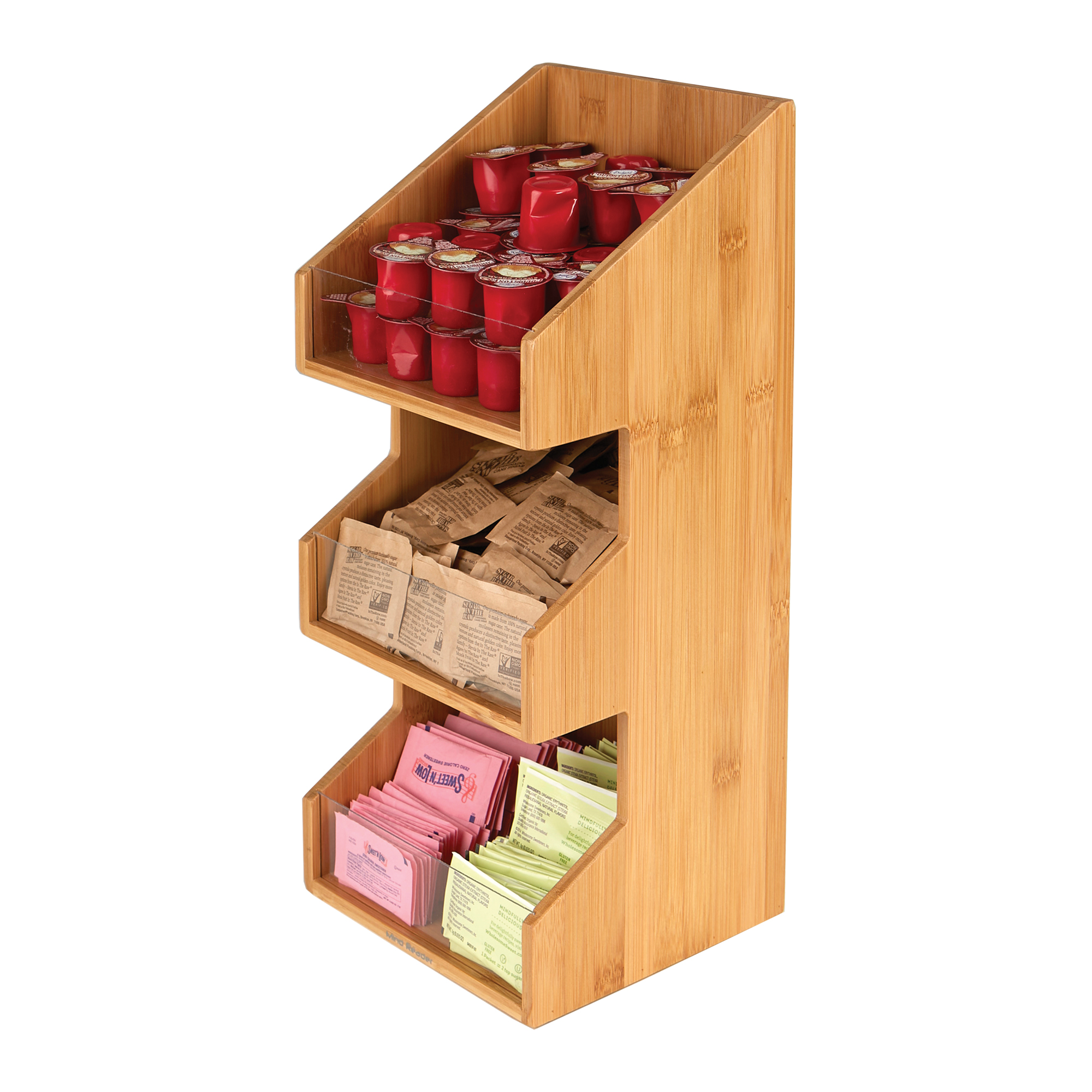 Office Breakroom Mind Reader -BLK Coffee Condiment and Snack Organizer Home