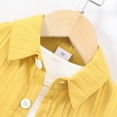 thumbnail image 5 of Outfit for Boys 6-7 Toddler Boys Short Sleeve Solid T Shirt Tops Shorts Child Kids 2PC Set Outfits Clothes Yellow, 4-5 Years, 5 of 8