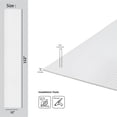 thumbnail image 4 of MG-2012 Rounded Mini Slats White Polystyrene Wood Slat Walls (93 Sq.ft / Pack) - 10 Pieces, 4 of 5