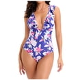 thumbnail image 1 of Traje de baño de bikini estampado para mujer Sujetador relleno Traje de baño de una pieza Ropa de playa OAVQHLG3B Store  lin121212, 1 of 4