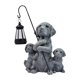 thumbnail image 5 of Estatua de resina con luz solar de perro de jardín creativo para decoración de exteriores en el patio. Estilo A, 5 of 9