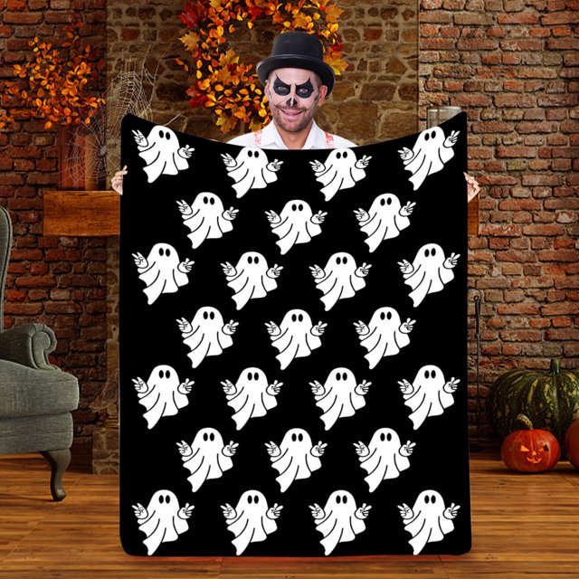 Manta Estampada de Halloween, Manta para El Almuerzo, Manta para El Sofá, Manta para La Oficina