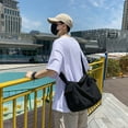thumbnail image 5 of Yucurem Vintage Canvas Messenger Bag Large Multiple Pockets Hobo Bag Crossbody Shoulder Bag for Women Men (Black), 5 of 10