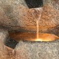 thumbnail image 3 of Glacial Rock Zen 30" High Large Rustic Indoor Outdoor Decor Faux Stone Floor Fountain with Light LED Waterfall, 3 of 6