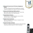 thumbnail image 3 of Panasonic Expandable Cordless Phone System, Bluetooth Pairing for Wireless Headphones and Hearing Aids, Smart Call Block, Bilingual Talking Caller ID, 1 Handset - KX-TGD890S (Silver), 3 of 7