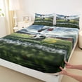 thumbnail image 3 of Homewish Soccer Gamer Twin Sheet Sets 3pcs for Boys,Sport Theme Twin Fitted Sheet Microfiber,Ball Gaming Breathable Flat Sheet,Microfiber Bedroom Decor, 3 of 7